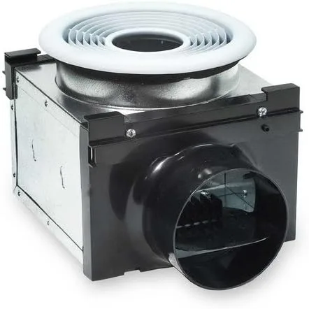 Vista 2 de Kit de ventilador de baño PB190 Premium (rejilla individual), utiliza conducto de 6 pulgadas (solo ventilación)