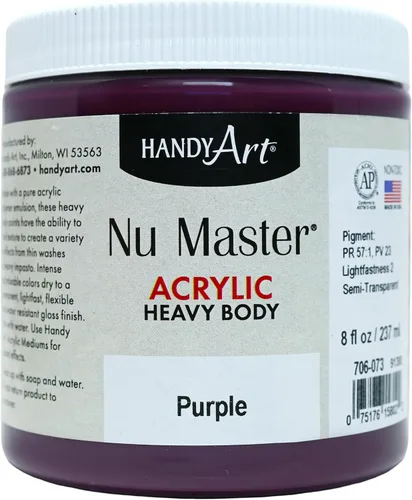 Vista 16 de Handy Art Nu Master - Pintura acrílica de cuerpo pesado, 8 onzas, carmesí Alizarin