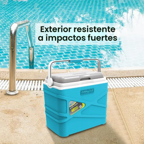 Vista 6 de Pinnacle Lonchera térmica térmica de 10 litros – Enfriador duro portátil para campamento/picnic – Coolbox se mantiene fresco durante 48 horas.