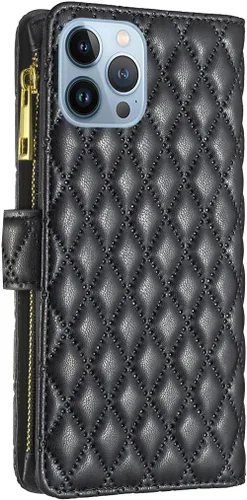 Vista 8 de Asuwish Funda de teléfono para iPhone 13 Pro de 6.1 pulgadas con protector de pantalla de vidrio templado y tarjetero de cuero con tapa