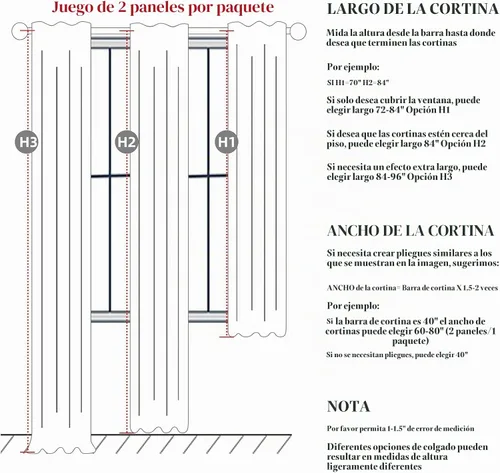 Vista 7 de Cortinas y Drapeados Modernos con Pliegues Pellizco Rosa Bebé de 84 Pulgadas de Largo, Juego de 2 Paneles para Sala de Estar, Cortina de Ventana