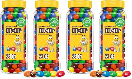 Vista 9 de M&M'S Frascos de caramelos de chocolate con leche a granel, surtido de caramelos de chocolate, caramelos a granel tamaño fiesta, bocadillos
