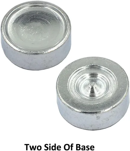 Vista 4 de DGOL 10 piezas de cierre de botón a presión de metal Setter Metal Snaps Press Studs Instalar Punch Base Kit de herramientas