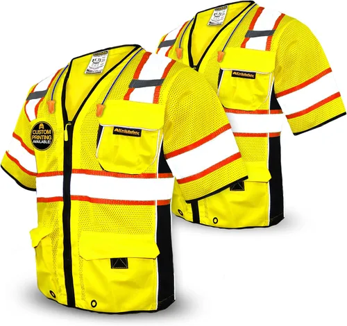 Vista 9 de KwikSafety Men's & Women's Class 3 Safety Vest ANSI OSHA Hi Vis Vest
