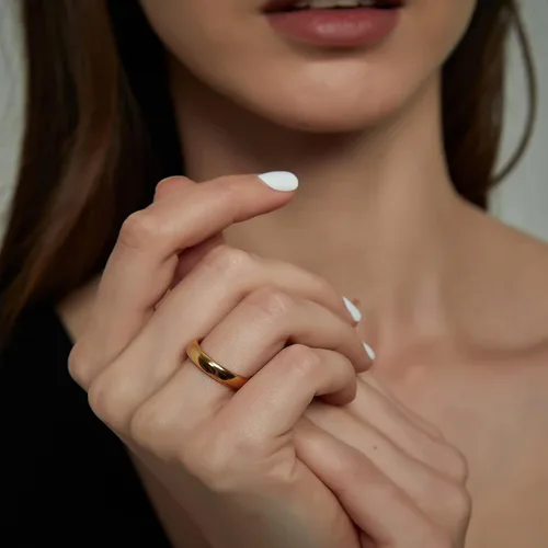 Vista 5 de TRUMIUM - Anillo de boda unisex de tungsteno, redondeado, oro, oro rosa y plata, 2, 4, 6 y 8 mm, altamente pulido, ajuste cómodo, 4-15