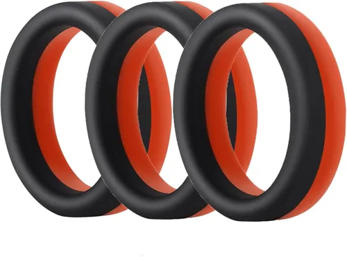 Vista 11 de Anillo de pene masculino, anillo para el pene eyaculación de retardo, escroto, anillos para hombre, juguete sexual de silicona para hombres