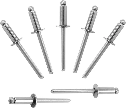 Vista 42 de ALLCLEAN 60 piezas de remaches ciegos de aluminio de 1/4" x 1", remaches pop de 6,4 x 25mm, agarre de aluminio y mandril de acero