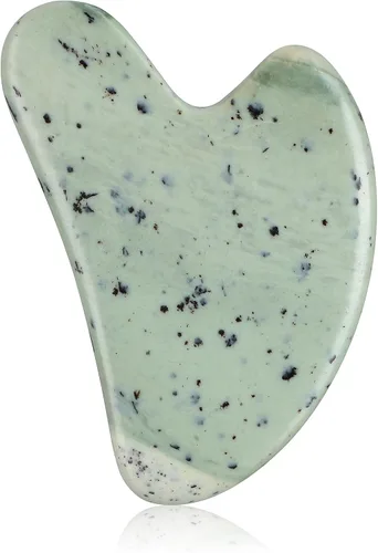 Vista 10 de rosenice Gua Sha - Herramientas faciales de guasha negra, piedra de jade Gua Sha para el cuidado de la piel facial, tensiones corporales faciales