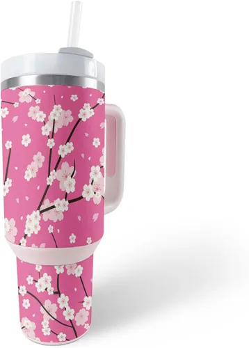 Vista 14 de MightySkins Skin - Vaso de vinilo compatible con Stanley The Quencher H2.0 FlowState de 40 onzas, diseño de rayas marineras, protectora, duradera
