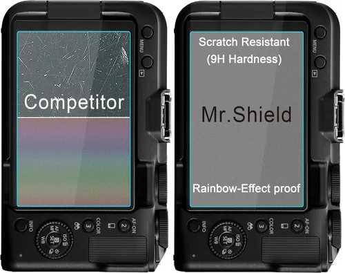 Vista 4 de Mr.Shield Paquete de 3 protectores de pantalla de vidrio templado