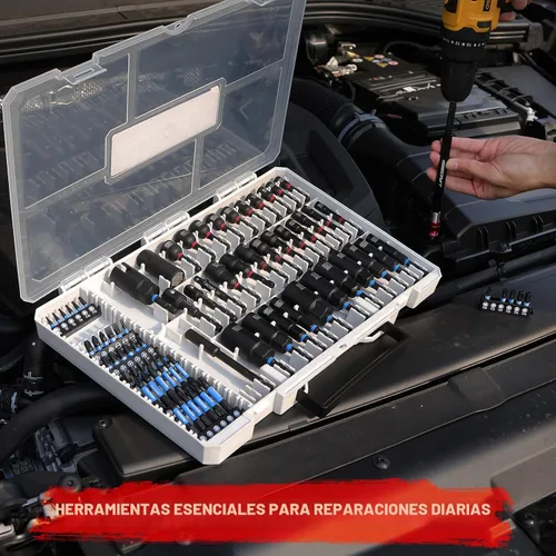 Vista 7 de Juego de 80 piezas de llaves de tuerca de impacto magnético premium métricas y SAE con adaptadores de dado, portapuntas, llave de tuerca