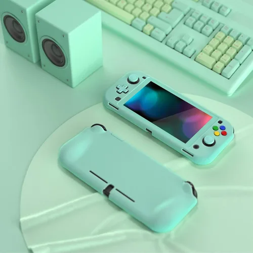 Vista 4 de PlayVital ZealProtect - Funda protectora para Nintendo Switch Lite, funda rígida de agarre ergonómico para Nintendo Switch Lite con protector