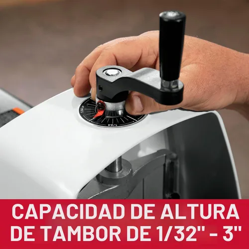 Vista 16 de JET - Lijadora de tambor de 16 pulgadas con soporte, control