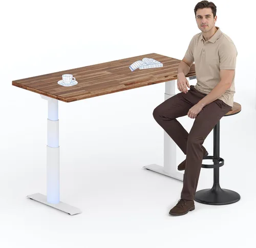 Vista 18 de FLEXISPOT E8 Premium North American - Escritorio de pie de nogal negro
