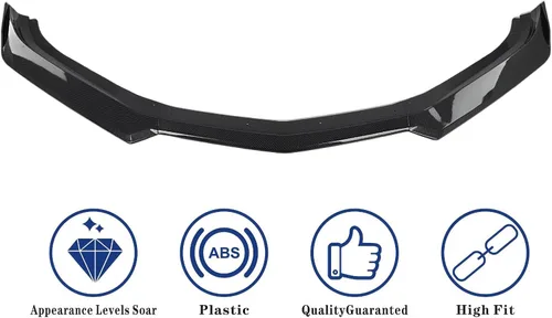 Vista 3 de Compatible con Camaro SS 2016-2024 / LS LT RS 2019-2024 de plástico ABS, 5 piezas, alerón divisor de labio de parachoques delantero