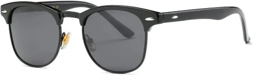 Vista 21 de AEVOGUE Gafas de sol polarizadas para mujeres y hombres semi marco retro gafas de sol AE0369