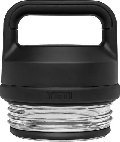 Vista 2 de YETI Rambler - Tapa Chug para botella, de nylon, compatible con botellas de 18/26/36/46/64 oz, apta para lavavajillas Negro