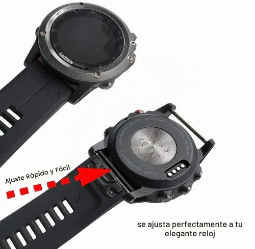 Vista 5 de Fenix 5X Plus - Correa de silicona para reloj, YOOSIDE de 0.086 pulgadas, ajuste rápido, impermeable, correa de repuesto para reloj Garmin Fenix