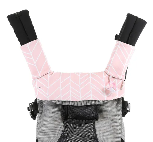 Vista 4 de Almohadilla de algodón reversible de alta calidad para babear y dentición, se adapta a Ergobaby en cuatro posiciones 360 + la mayoría de portabebés