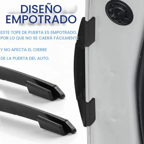 Vista 2 de Protector de borde de puerta de automóvil, 4 unidades, anticolisión, anticolisión, antiarañazos, protector de entrada de puerta lateral, accesorios