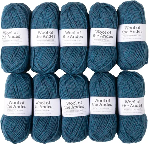 Vista 12 de Knit Picks Wool of the Andes Tan - Paquete de hilo de lana 100% para tejer Almendra