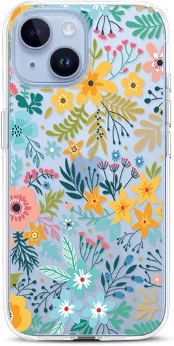 Vista 16 de Compatible con iPhone 15, funda transparente de encaje negro floral a prueba de golpes, parte trasera dura, delgada, bonita funda transparente