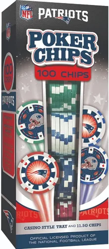 Vista 12 de Masterpieces Casino - NFL Buffalo Bills - Juego de fichas de póquer de alta calidad de 100 piezas con bandeja