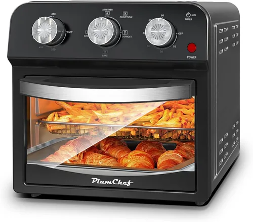 Vista 8 de Plum Chef Freidora de aire, 13 cuartos de galón, tostadora de convección multifuncional, combo de freidora de aire, circulación de aire caliente