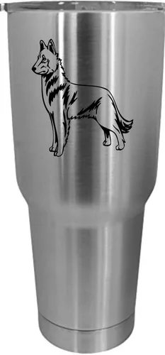 Vista 458 de Cairn Terrier - Vaso grabado con temática de perro, 30 onzas