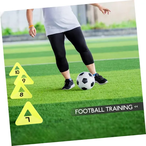 Vista 8 de SUPVOX 10 Uds. Equipo de Entrenamiento Conos de Disco de Fútbol Conos de Disco de Entrenamiento de Fútbol para Niños Agilidad Conos de Tráfico Conos