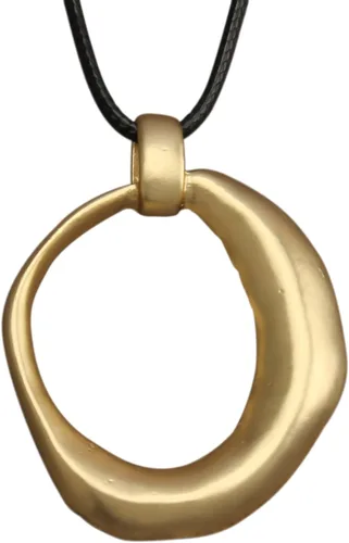 Vista 30 de Jeilwiy Collar de cuero para mujer, collar funky, gargantilla de cuerda con colgante, joyería de estilo bohemio