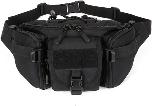 Vista 11 de Riñonera táctica militar impermeable WR para escalada al aire libre, pesca, correr, caza, compatible con iPhone 8 7 7 plus (camuflaje ACU)