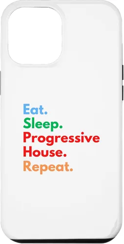 Vista 6 de iPhone 15 Eat Sleep Progressive House Repeat for House Music Lovers Case