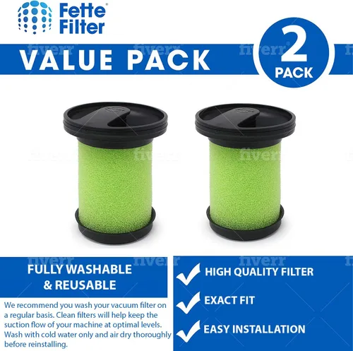 Vista 2 de Fette Filter -1610335 Filtro de vacío compatible con aspiradora inalámbrica Bissell Multi Reach Modelo # 1985 1985T 2151A 21512 21513 2151C 2151V