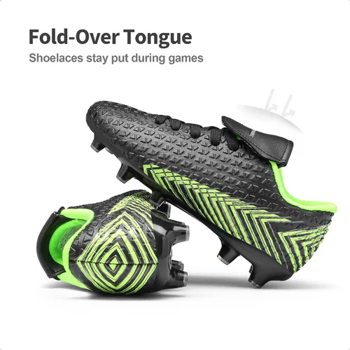 Vista 4 de DREAM PAIRS Zapatos de fútbol para niños y niñas al aire libre para niños pequeños y grandes