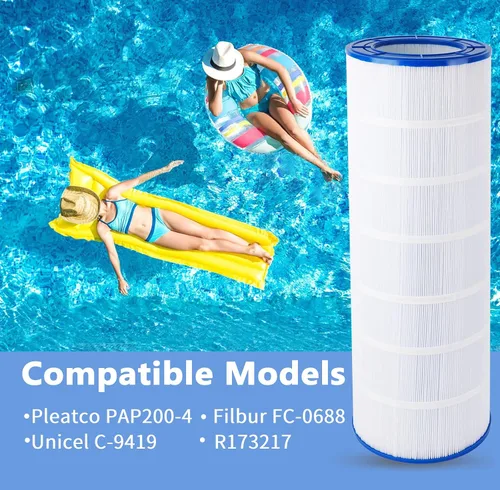 Vista 3 de PELLUCID PAP200 - Cartucho de filtro de piscina compatible con CC200, Unicel C-9419, Clean & Clear 200, R173217, Filbur FC-0688, 59054400, Aladdin