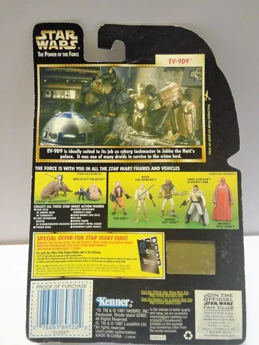 Vista 2 de Star Wars EV-9D9 Figura de acción de la tarjeta verde de la fuerza
