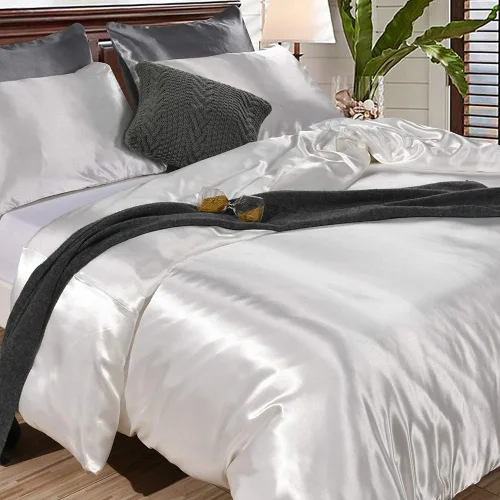Vista 3 de Bedding Dreamer - Juego de funda de edredón de satén, se siente como si fuese seda