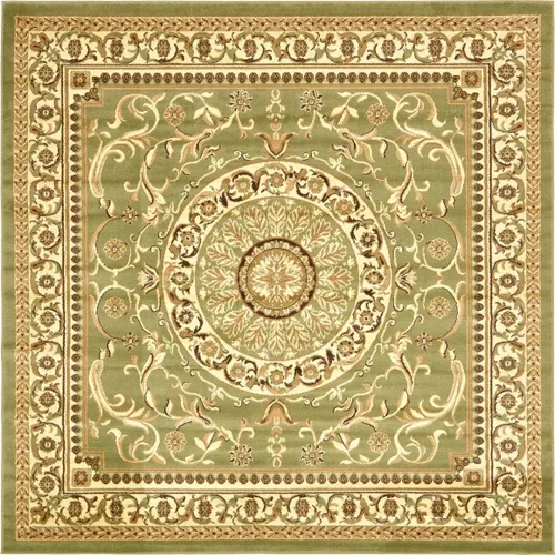 Vista 20 de Unique Loom colección Versailles - Alfombra de área con patrón de medallón, motivo floral; estilo tradicional clásico