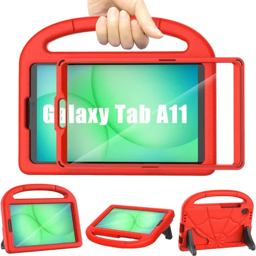 Vista 8 de Funda infantil para Samsung Galaxy Tab A11 /A9 de 8.7 pulgadas versión 2025/2023, ligera, a prueba de golpes, apta para niños, con protector