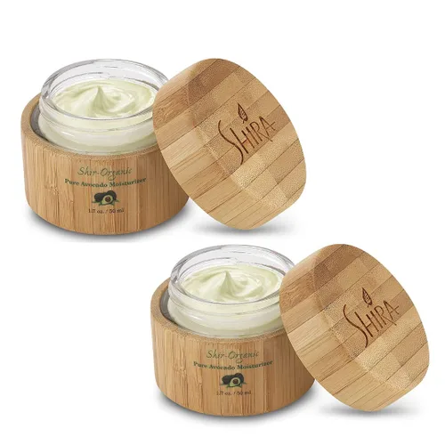 Vista 8 de Shira Shir Crema hidratante orgánica de aguacate para piel madura seca, crema facial hidratante las 24 horas con vitaminas A, B, D y E para piel