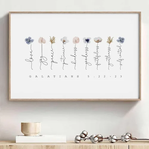 Vista 10 de Be Patient with Yourself Art Butterfly Flower Picture Mental Health Wall Art Watercolor Flower Poster Positive Afirmations Pictures Black Butterfly