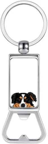 Vista 17 de WIRESTER Llavero de metal para abrebotellas, abrebotellas de cerveza, llavero para cocina, bar, restaurante, fácil de llevar, gato negro Bombay