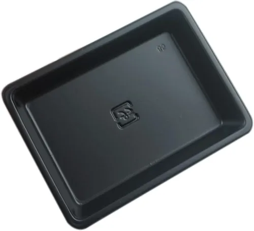 Vista 6 de 100 mini platos de salsa de inmersión de 2.95 x 2.16 pulgadas, juego de platos rectangulares desechables de plástico para salsa de soja negra