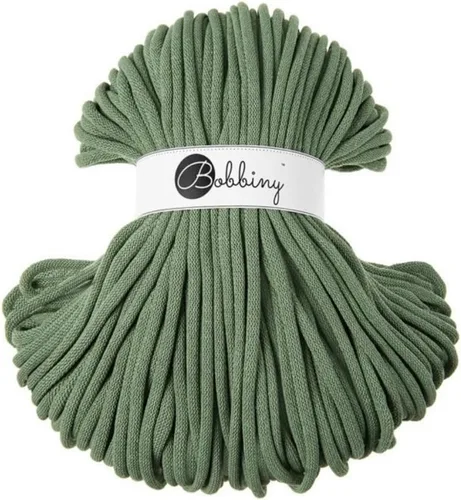 Vista 11 de Bobbiny - Cordón trenzado de macramé jumbo de 9 mm (color aloe), 108 yardas/330 pies