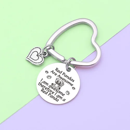 Vista 6 de 7RVZM Joyería inspirada en panda rojo, regalo para amantes de los pandas, regalo de graduación para hija
