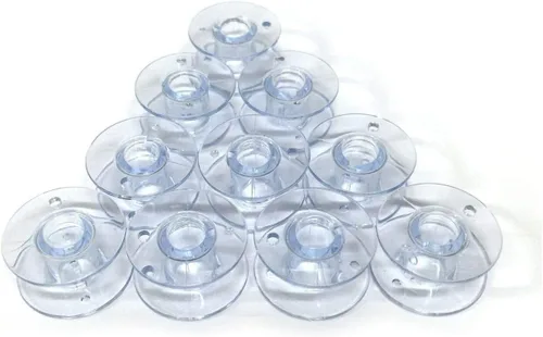 Vista 2 de Cutex Número de pieza compatible con 10 bobinas de plástico #085128 para máquina de coser Singer Class15j