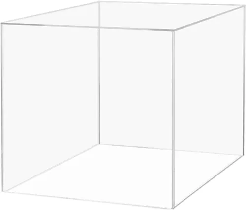 Vista 14 de Elevador de productos al por menor o contenedor de almacenamiento de mercancía 6 "Caja de exhibición de acrílico transparente con un lado abierto