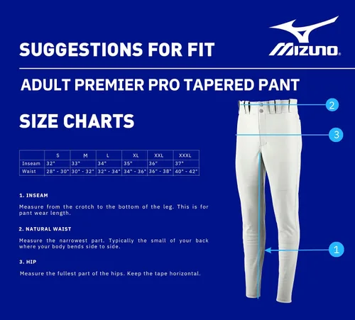 Vista 3 de Mizuno Pantalón cónico Premier Pro para hombre