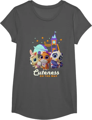 Vista 39 de Disney Camiseta Junior T.O.T.S. Cuteness On the Way Negro